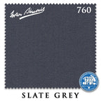 8 ft Simonis 760 Slate Grey Pool Table Cloth with 6 Pre-Cut Rails