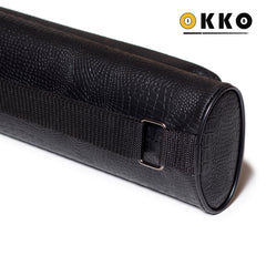 OKKO Billiard Hard Deluxe Oval Case Croco Black 2x2
