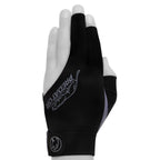 Predator Billiard Glove for Left Hand Black w/Grey Logo L/XL