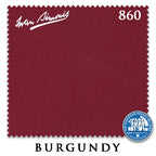 9 ft Simonis 860 Burgundy Pool Table Cloth with 6 Pre-Cut Rails