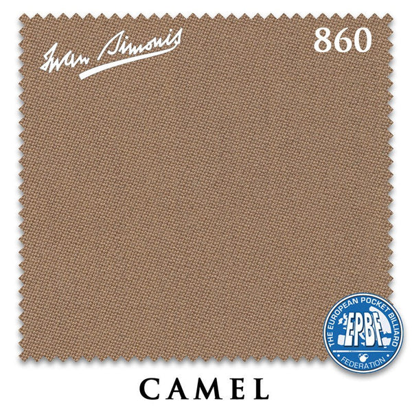 12 ft Simonis 860 Camel Pool Table Cloth with 6 Pre-Cut Rails