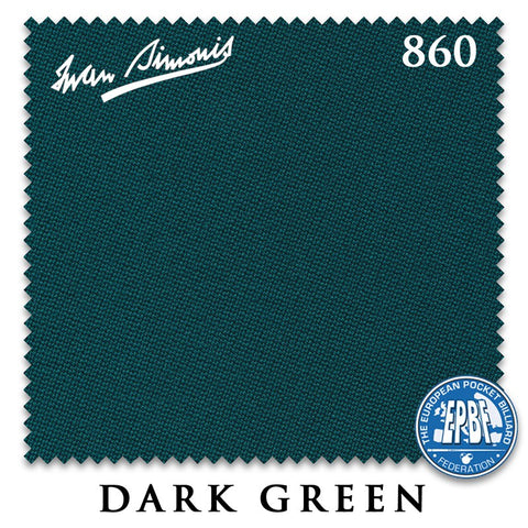 Simonis 860 Dark Green for 6 Rails