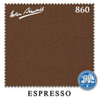12 ft Simonis 860 Espresso Pool Table Cloth with 6 Pre-Cut Rails