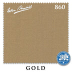 9 ft Simonis 860 Gold Pool Table Cloth with 6 Pre-Cut Rails