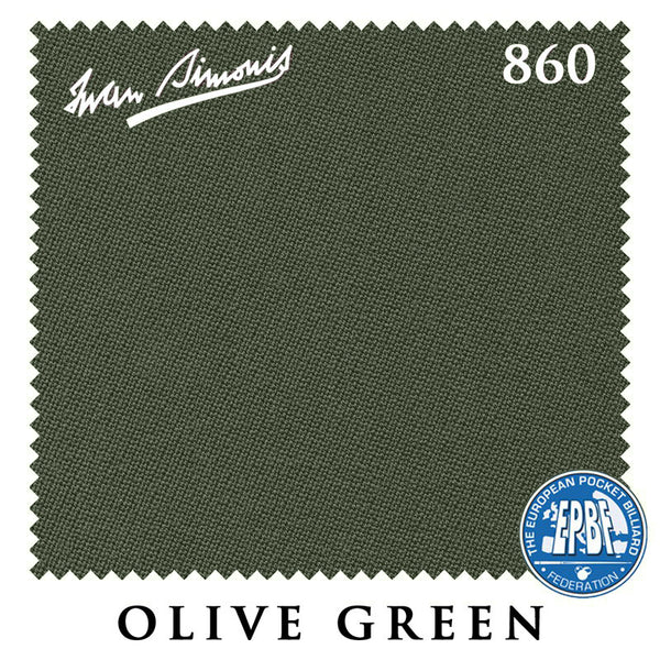 Simonis 860 Olive Green Pre-Cut Rails Only, No Cloth