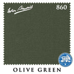 7 ft Simonis 860 Olive Green Pool Table Cloth with 6 Pre-Cut Rails
