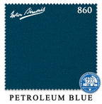 8 ft Oversized Simonis 860 Petroleum Blue Pool Table Cloth with 6 Pre-Cut Rails