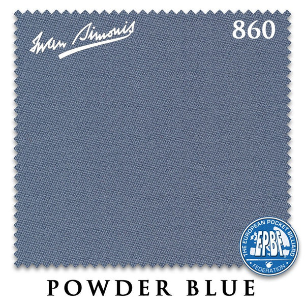 Simonis 860 Powder Blue Pre-Cut Rails Only, No Cloth