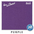12 ft Simonis 860 Purple Pool Table Cloth with 6 Pre-Cut Rails
