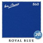 10 ft Simonis 860 Royal Blue Pool Table Cloth with 6 Pre-Cut Rails
