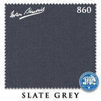 10 ft Simonis 860 Slate Grey Pool Table Cloth with 6 Pre-Cut Rails