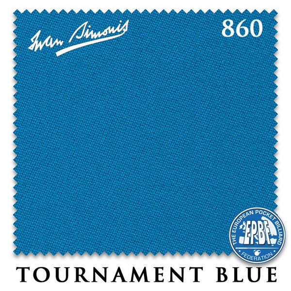 Simonis 860 Tournament Blue Pre-Cut Rails Only, No Cloth