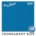 8 ft Simonis 860 Tournament Blue™ Pool Table Cloth with 6 Pre-Cut Rails