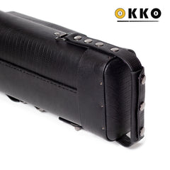 OKKO Billiard Hard Deluxe Oval Case Croco Black 3x5