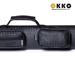 OKKO Billiard Hard Oval Pro Case Croco Black 2x2