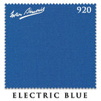 12 ft Simonis 920 Electric Blue Pool Table Cloth with 6 Pre-Cut Rails