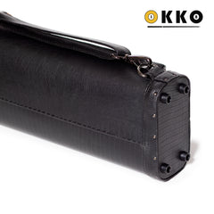 OKKO Billiard Hard Deluxe Oval Case Croco Black 3x5
