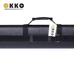 OKKO Billiard Hard Deluxe Oval Case Croco Black 2x4