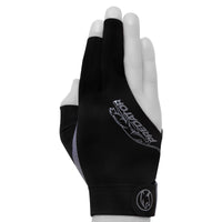 Predator Billiard Glove for Right Hand Black w/Grey Logo S/M