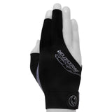 Predator Billiard Glove for Right Hand Black w/Grey Logo S/M
