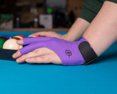 McDermott Billiard Glove for Left Hand Purple XL