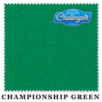 8 ft Championship Challenger™ Championship Green Pool Table Cloth with 6 Pre-Cut Rails