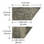 OKKO Cushion Rubber Facings 1/8", Quadrangular, Set of 12