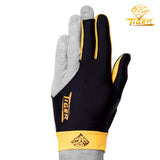 Tiger Pro Billiard Glove for Left Hand Gold XL