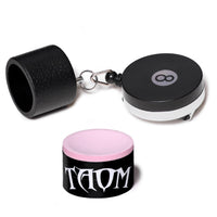 Taom Billiard Pyro Chalk Pink 1 pc w/Retractable Chalk Holder