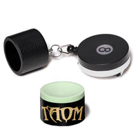 Taom Billiard Snooker Chalk 2.0 Green 1 pc w/Retractable Chalk Holder