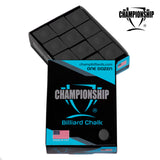 Championship Billiard Chalk Black 12 pcs