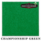8 ft Oversized Championship Invitational Teflon® Championship Green Pool Table Cloth with 6 Pre-Cut Rails
