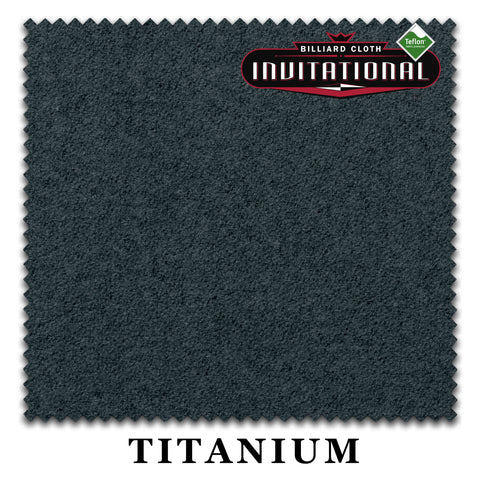 10 ft Championship Invitational Teflon® Titanium Pool Table Cloth with 6 Pre-Cut Rails