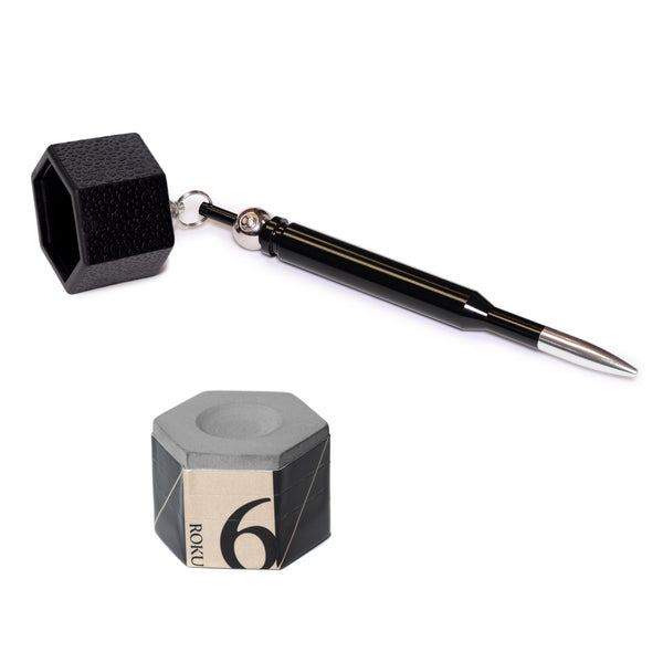 Kamui Roku Billiard Chalk Slate 1 pc w/Bullet Chalk Holder