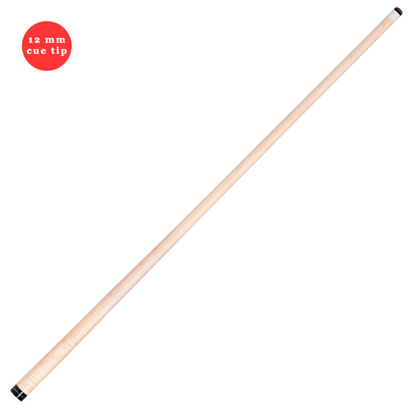 Maple Shaft for McDermott Lucky/Star Pool Cues, 3/8"-10, Silver Ring 12 mm tip