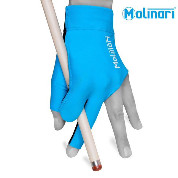 Molinari Billiard Glove for Left Hand Cyan S