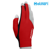 Molinari Billiard Glove for Right Hand Red S