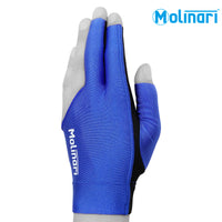 Molinari Billiard Glove for Left Hand Royal Blue XL