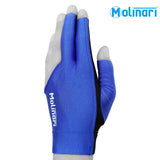 Molinari Billiard Glove for Left Hand Royal Blue XL
