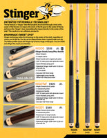 McDermott Stinger NG01 Break/Jump Pool Cue FREE Hard Case