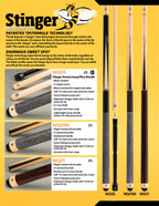 McDermott Stinger NG01 Break/Jump Pool Cue FREE Hard Case