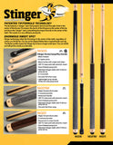 McDermott Stinger NG01W Break/Jump Pool Cue FREE Hard Case