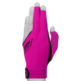 Predator Billiard Glove for Left Hand Pink w/Black Logo XXS