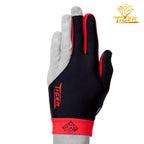 Tiger Pro Billiard Glove for Left Hand Red L