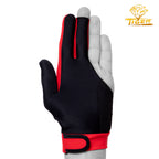Tiger Pro Billiard Glove for Left Hand Red L