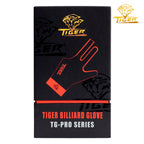 Tiger Pro Billiard Glove for Left Hand Red L