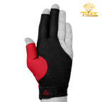 Tiger-X Pro Billiard Glove for Left Hand Red XL