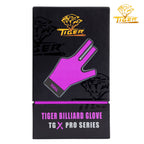 Tiger-X Pro Billiard Glove for Left Hand Purple M