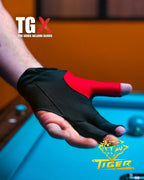 Tiger-X Pro Billiard Glove for Left Hand Black L