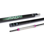 McDermott Vanquish Mach 1 Carbon Fiber Break Pool Cue Leather Wrap  FREE Hard Case